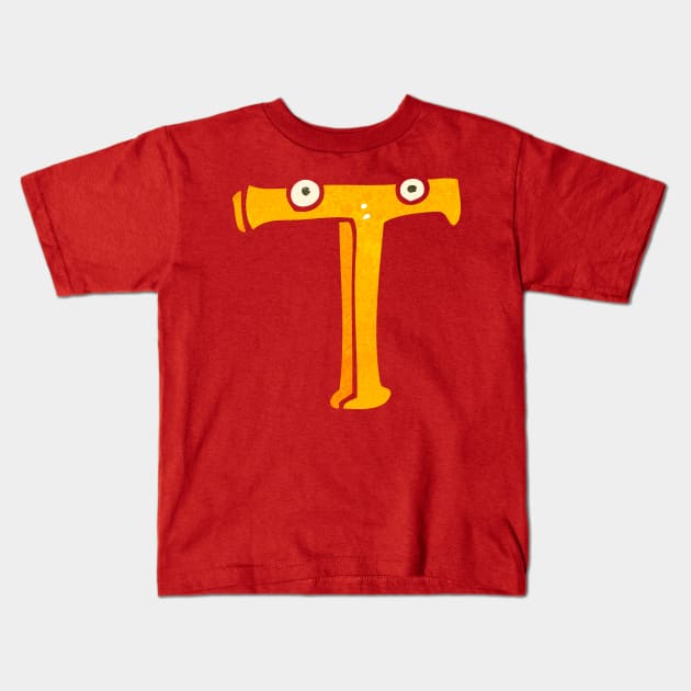 funny Letter,Christmas Gifts,A wonderful gift for those who start their name with T letter Kids T-Shirt by rayanammmar